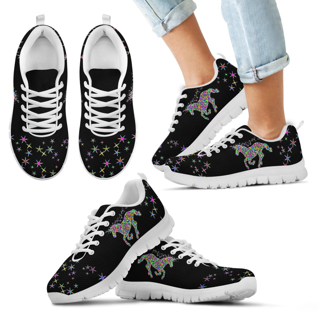 Unicorn  Kid's Black Sneakers