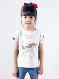 "One Of a Kind" Short sleeve kids unicorn t-shirt