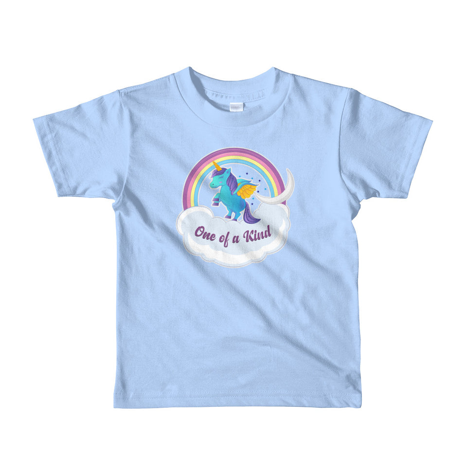 Baby blue unicorn soft t-shirt 