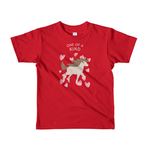 red unicorn kids t-shirt