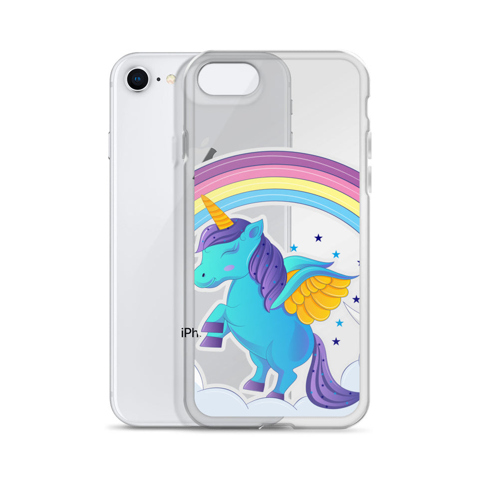 Unicorn With Rainbow iPhone Case