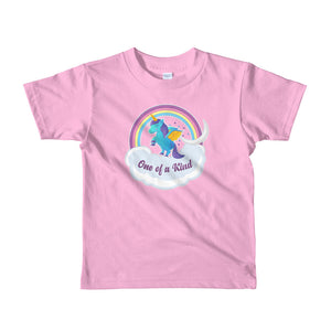 pink soft kids unicorn t-shirt
