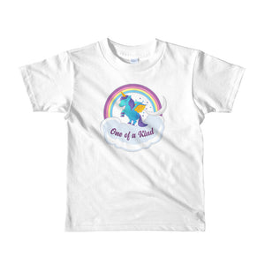 "One Of a Kind" soft Short sleeve kids unicorn t-shirt