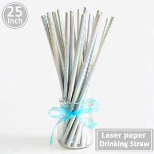25Pcs Unicorn Drinking Straws